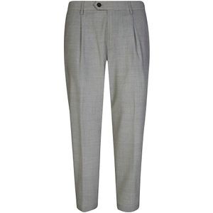 Eleventy, Heren, Broeken, Grijs, Maat: W29 Wol,