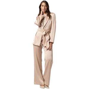 Kocca, Dames, Broeken, Beige, Maat: L