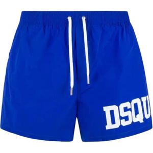 Dsquared2, Heren, Badkleding, Blauw, Maat: S Polyamide,