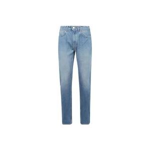 Casablanca Stijlvolle Denim Jeans met Print en Borduursel , Blue , Heren , Maat: W32