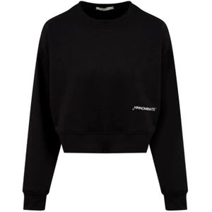Hinnominate, Dames, Sweatshirts & Hoodies, Zwart, Maat: S Modal,