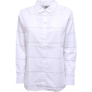 Barbour, Dames, Blouses & Shirts, Wit, Maat: S Katoen,