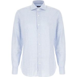 Barba, Heren, Overhemden, Blauw, Maat: 2XL
