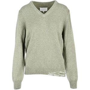 Maison Margiela, Dames, Truien, Groen, Maat: S Katoen,