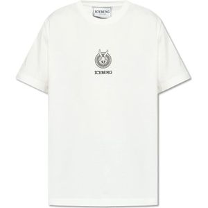 Iceberg, Heren, Tops, Beige, Maat: M Katoen,