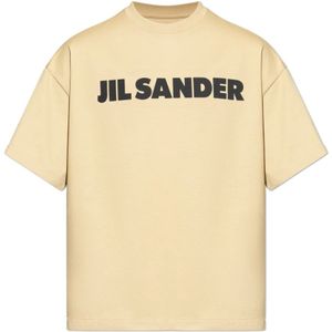 Jil Sander, Heren, Tops, Beige, Maat: L Katoen,