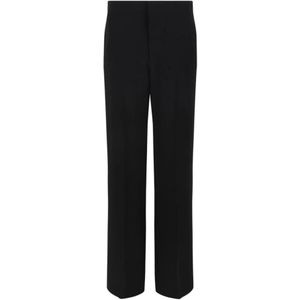 Isabel Marant, Dames, Broeken, Zwart, Maat: XS Zijde,