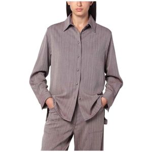 Golden Goose, Dames, Blouses & Shirts, Bruin, Maat: M Wol,
