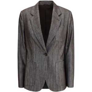 Brunello Cucinelli, Dames, Jassen, Grijs, Maat: XS Wol,
