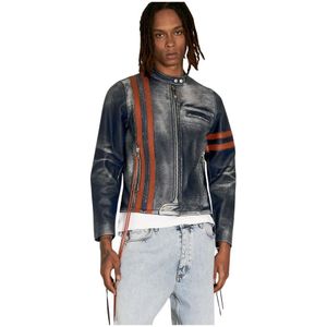 Eytys, Heren, Jassen, Blauw, Maat: S Leer,