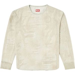 Diesel, Heren, Tops, Grijs, Maat: M