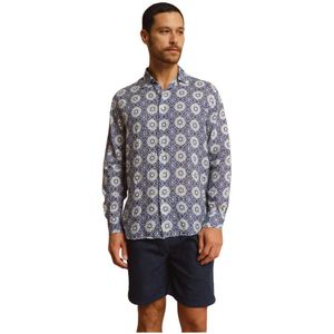 Peninsula, Heren, Overhemden, Veelkleurig, Maat: M Linnen,