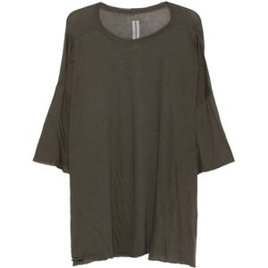 Rick Owens, Heren, Tops, Groen, Maat: ONE Size Katoen,