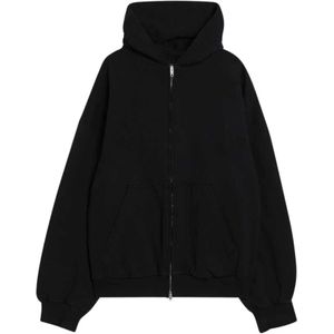 Balenciaga, Dames, Sweatshirts & Hoodies, Zwart, Maat: S Katoen,