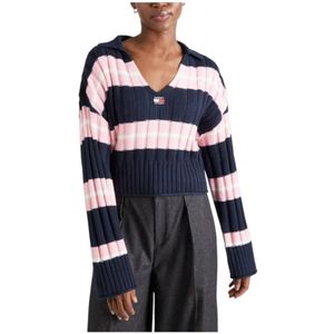 Tommy Hilfiger, Dames, Truien, Blauw, Maat: L Jersey,