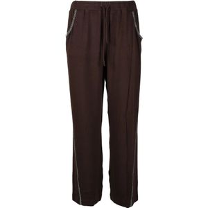 Siedrés, Dames, Broeken, Bruin, Maat: S Viscose,