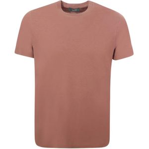Zanone, Heren, Tops, Roze, Maat: L Katoen,