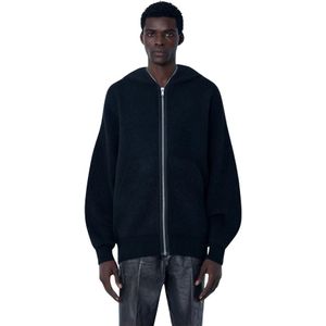 Rick Owens, Heren, Truien, Zwart, Maat: M Wol,