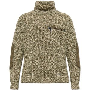 Moncler, Heren, Truien, Groen, Maat: S Wol,