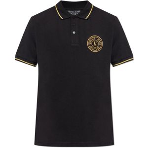 Versace Jeans Couture, Heren, Tops, Zwart, Maat: S Katoen,