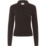 Shirt met lange mouwen en polokraag, model 'drew'