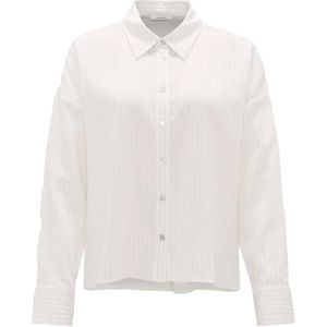 Opus, Dames, Blouses & Shirts, Wit, Maat: XL Modal,