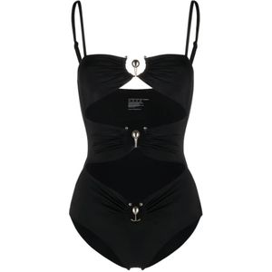 Christopher Esber, Dames, Badkleding, Zwart, Maat: XS Leer,