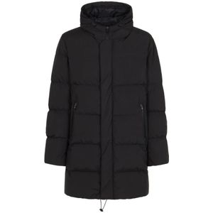 Herno, Heren, Mantels, Zwart, Maat: 4XL Nylon,