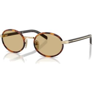 Prada - PR B56S - Zonnebril - Schildpad - Staal - Normaal