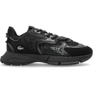 Lacoste - Lage Sneakers - Zwart - Leer en Textiel