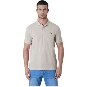 U.s. Polo Assn., Heren, Tops, Beige, Maat: L Katoen,