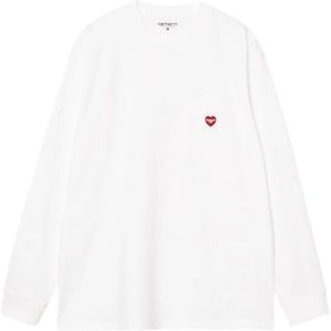 Carhartt Wip, Heren, Tops, Wit, Maat: M