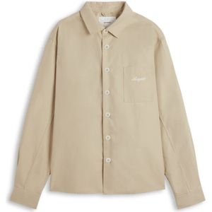 Axel Arigato, Heren, Overhemden, Beige, Maat: M Poliester,