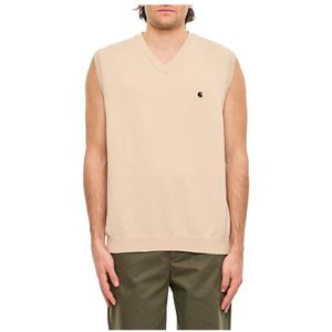 Carhartt Wip, Heren, Truien, Beige, Maat: M Katoen,