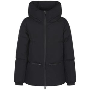 Herno, Dames, Jassen, Zwart, Maat: XS Nylon,