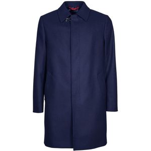 Fay, Heren, Mantels, Blauw, Maat: L Wol,