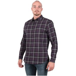 Vince, Heren, Overhemden, Paars, Maat: M