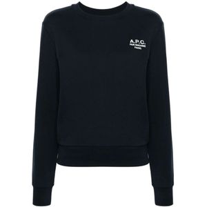 A.p.c., Dames, Sweatshirts & Hoodies, Blauw, Maat: S