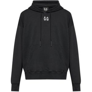 44 Label Group, Heren, Sweatshirts & Hoodies, Zwart, Maat: L Leer,