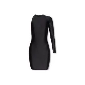 Balenciaga Eén-schouder jurk , Black , Dames , Maat: 2XS