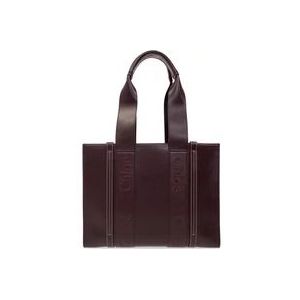 Chloé Woody shopper tas , Red , Dames , Maat: ONE Size