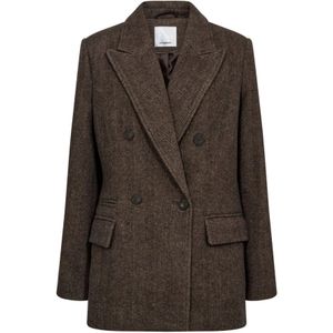 Co'Couture, Dames, Jassen, Bruin, Maat: XS Wol,