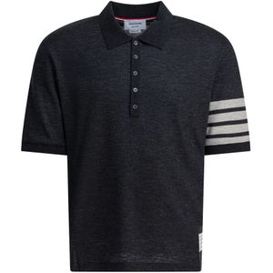 Thom Browne, Heren, Tops, Grijs, Maat: M Wol,