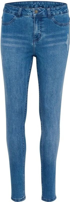 Kaffe - KAlaurine - Jeans - Blauw - Gewassen - Destroyed