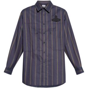 Vivienne Westwood, Heren, Overhemden, Blauw, Maat: S