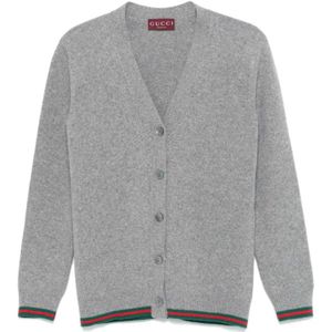 Gucci, Dames, Truien, Grijs, Maat: M Wol,