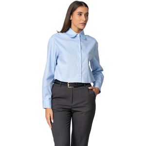 Kocca, Dames, Blouses & Shirts, Blauw, Maat: L Leer,