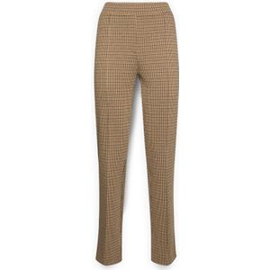 Elena Mirò, Dames, Broeken, Beige, Maat: XS Acryl,