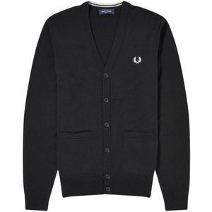 Fred Perry, Heren, Truien, Zwart, Maat: M