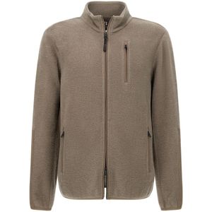 Boggi Milano, Heren, Sweatshirts & Hoodies, Beige, Maat: S Wol,
